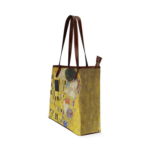 The Kiss Gustav Klimt Fine Art Shoulder Tote Bag (Model 1646)