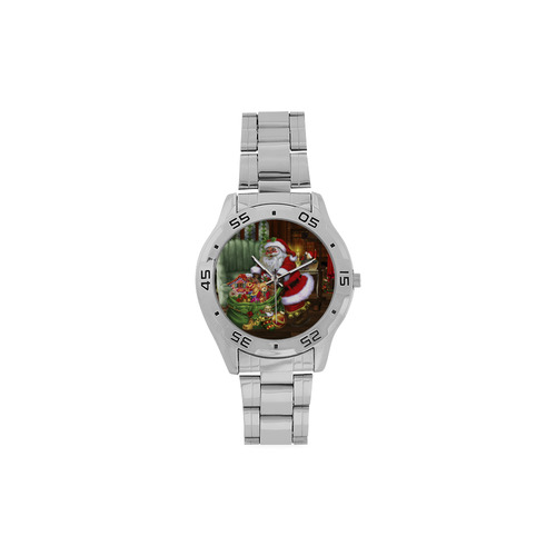 Santa Claus brings the gifts to you Men's Stainless Steel Analog Watch(Model 108)