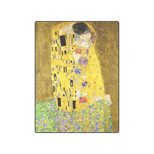The Kiss Gustav Klimt Fine Art Blanket 50"x60"