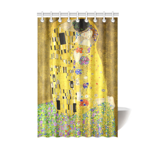 The Kiss Gustav Klimt Fine Art Shower Curtain 48"x72"