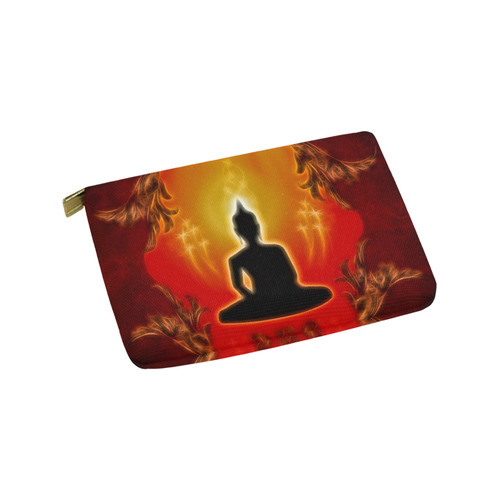 Buddha with light effect Carry-All Pouch 9.5''x6''