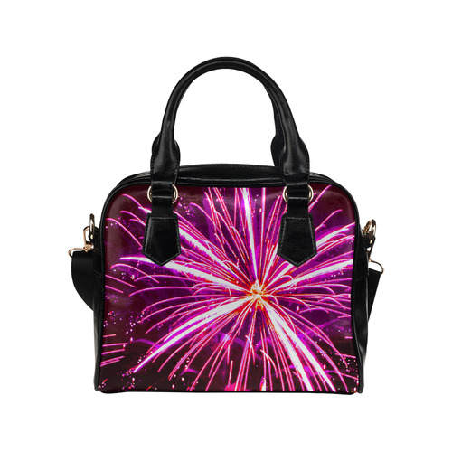 Happy New Year Fireworks Shoulder Handbag (Model 1634)