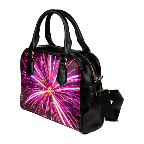 Happy New Year Fireworks Shoulder Handbag (Model 1634)