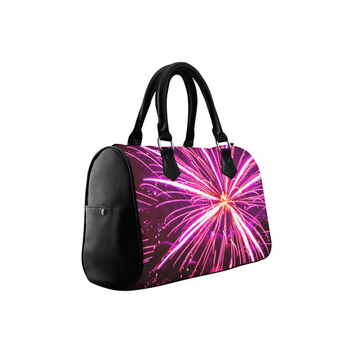 Happy New Year Fireworks Boston Handbag (Model 1621)