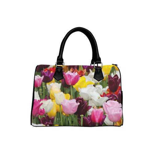 Pretty Spring Tulips Boston Handbag (Model 1621)