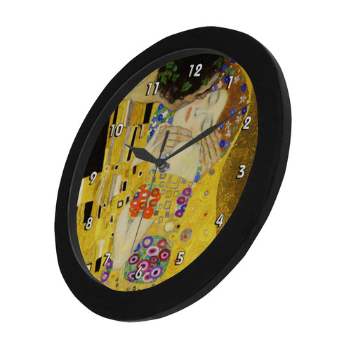 The Kiss Gustav Klimt Fine Art Circular Plastic Wall clock