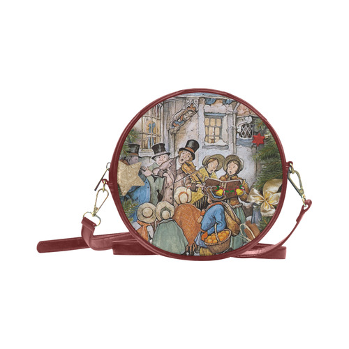 Anton Pieck carol singers Round Sling Bag (Model 1647)