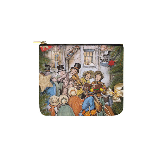 Anton Pieck carol singers Carry-All Pouch 6''x5''