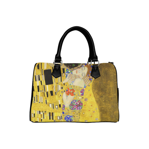 The Kiss Gustav Klimt Fine Art Boston Handbag (Model 1621)