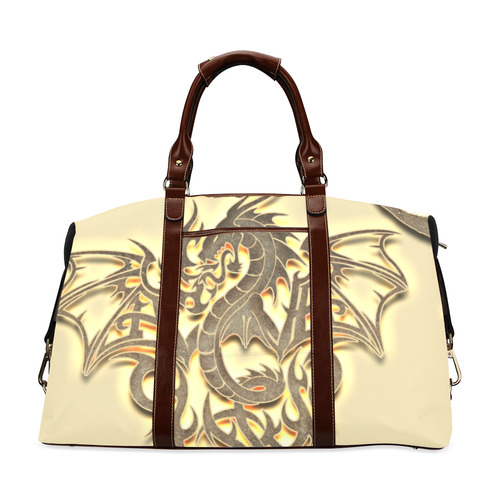 Bautiful dragon, tribal design Classic Travel Bag (Model 1643) Remake