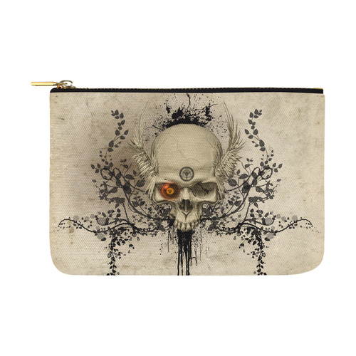 Amazing skull with wings,red eye Carry-All Pouch 12.5''x8.5''