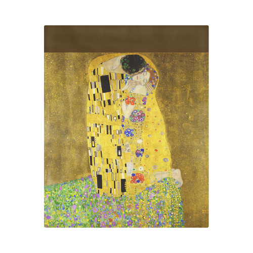 The Kiss Gustav Klimt Fine Art Duvet Cover 86"x70" ( All-over-print)