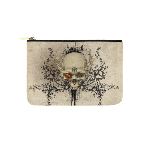 Amazing skull with wings,red eye Carry-All Pouch 9.5''x6''