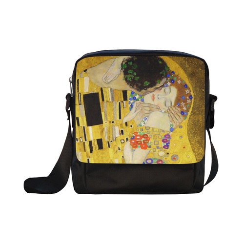 The Kiss Gustav Klimt Fine Art Crossbody Nylon Bags (Model 1633)