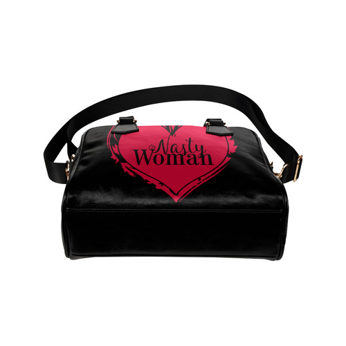 NASTY WOMAN ART HEART for powerwomen Shoulder Handbag (Model 1634)