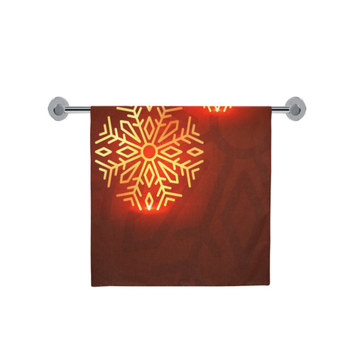 Beautiful Red Gold Christmas Ornaments Bath Towel 30"x56"