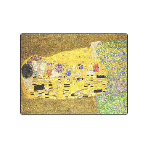 The Kiss Gustav Klimt Fine Art Blanket 50"x60"