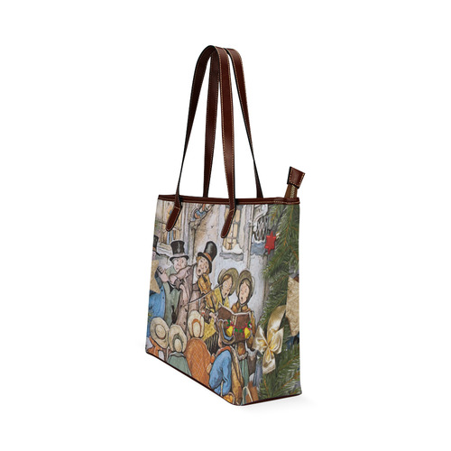 Anton Pieck carol singers Shoulder Tote Bag (Model 1646)