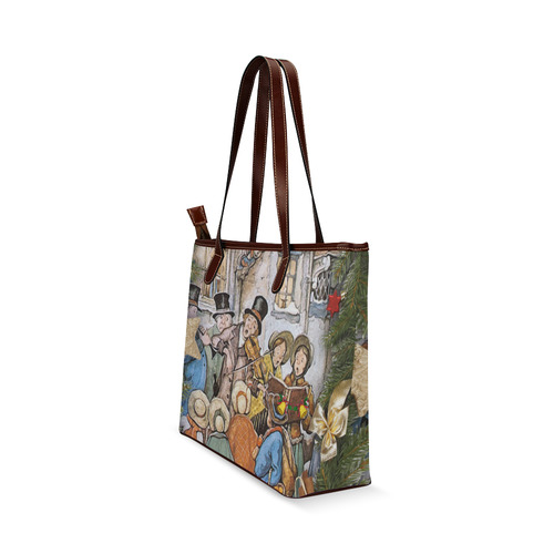 Anton Pieck carol singers Shoulder Tote Bag (Model 1646)