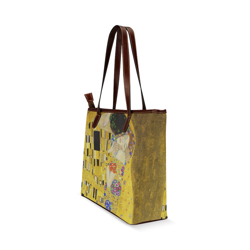 The Kiss Gustav Klimt Fine Art Shoulder Tote Bag (Model 1646)