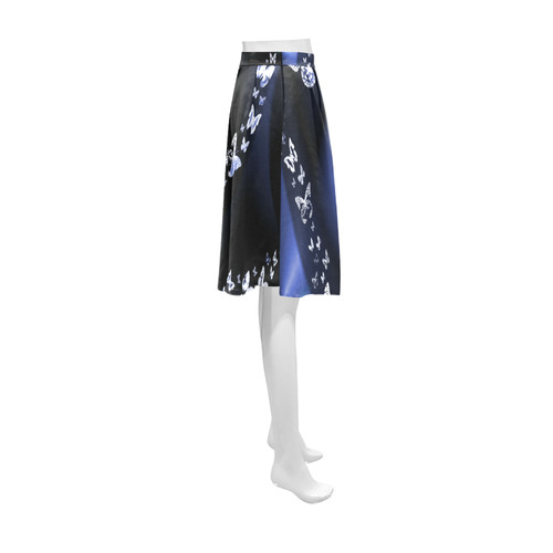 Blue Butterflies Athena Women's Short Skirt (Model D15)
