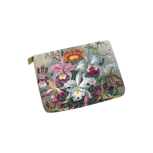 Orchid Flowers Ernst Haeckel Floral Nature Art Carry-All Pouch 6''x5''