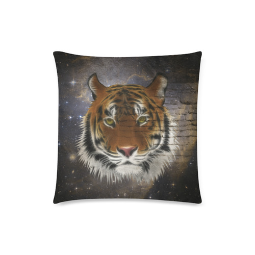 An abstract magnificent tiger Custom Zippered Pillow Case 18"x18" (one side)
