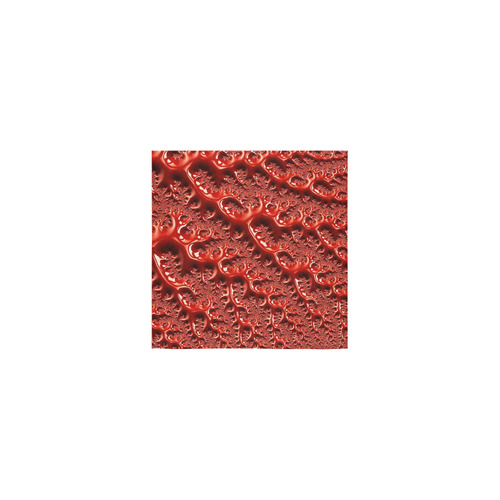 Cool Red Fractal White Lights Square Towel 13“x13”
