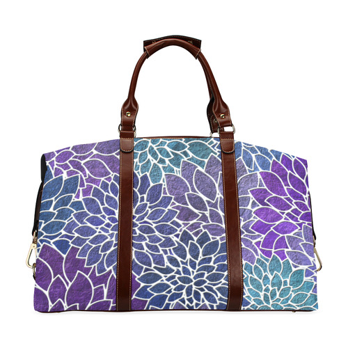 Floral Abstract-22 Classic Travel Bag (Model 1643) Remake