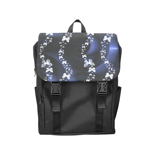 Blue Butterflies Casual Shoulders Backpack (Model 1623)