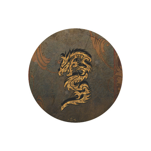 The dragon, tribal Round Mousepad