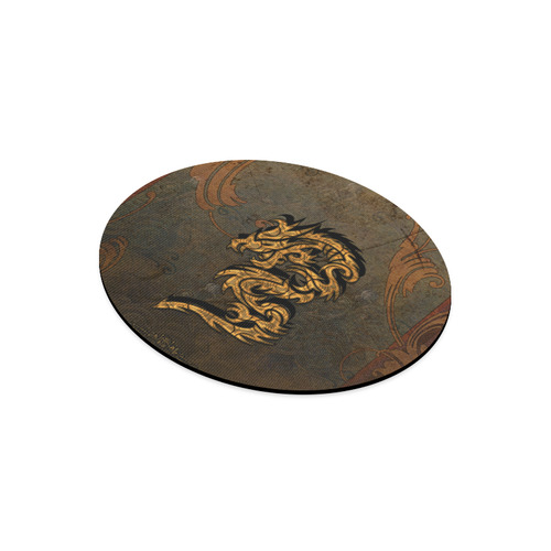 The dragon, tribal Round Mousepad