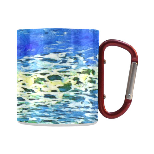 Blue Ocean Waves Classic Insulated Mug(10.3OZ)