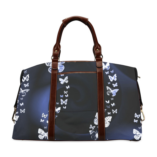 Blue Butterflies Classic Travel Bag (Model 1643) Remake