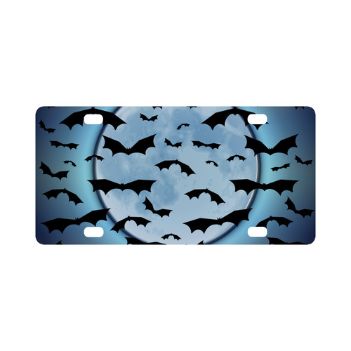 Bats in the Moonlight Classic License Plate