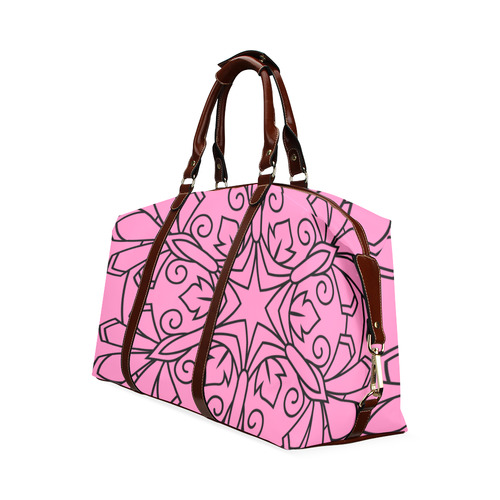 New pink designers Bag : hand-drawn Mandala Art. Designers edition 2016 Classic Travel Bag (Model 1643)