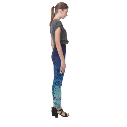 tiger lily fade Cassandra Women's Leggings (Model L01)