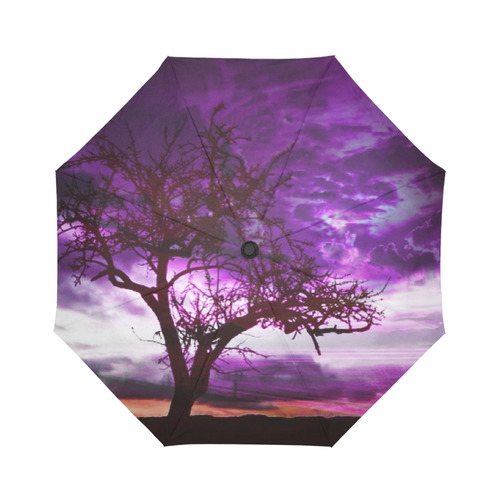 sunset - dramatic light Auto-Foldable Umbrella (Model U04)