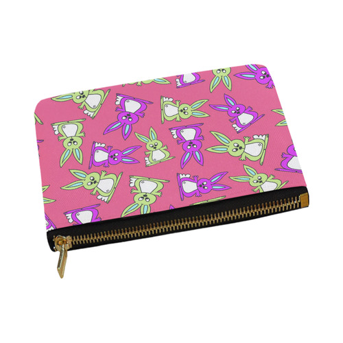 Bright Bunny Rabbit Pattern Carry-All Pouch 12.5''x8.5''