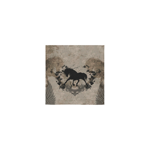 Black horse silohuette Square Towel 13“x13”