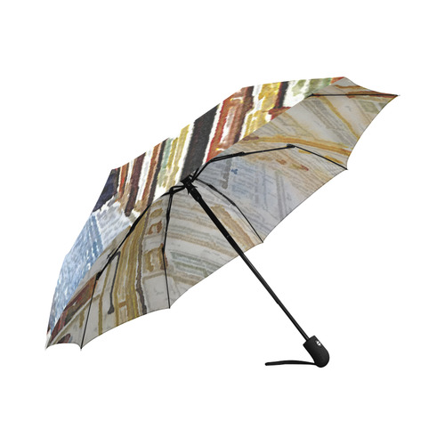 Austria-watercolors, vienna Auto-Foldable Umbrella (Model U04)