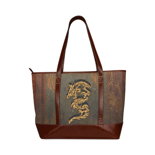 The dragon, tribal Tote Handbag (Model 1642)