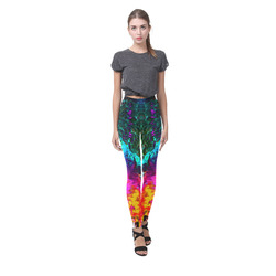 Ocean Sunset Cassandra Women's Leggings (Model L01)