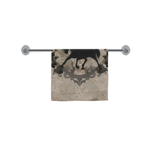 Black horse silohuette Custom Towel 16"x28"
