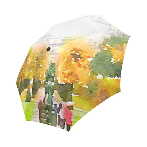 Austria-salzburg,watercolor Auto-Foldable Umbrella (Model U04)