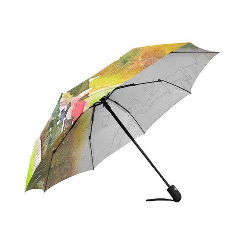 Austria-salzburg,watercolor Auto-Foldable Umbrella (Model U04)