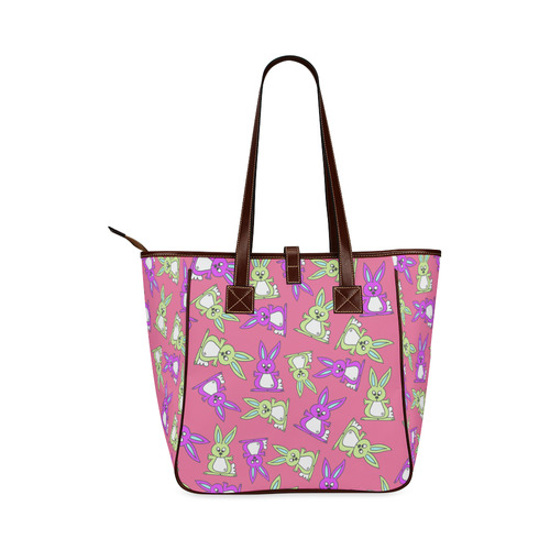 Bright Bunny Rabbit Pattern Classic Tote Bag (Model 1644)