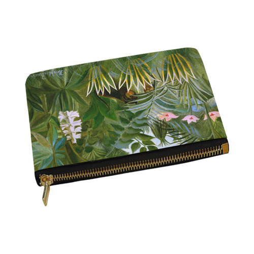 Henri Rousseau Tropical Jungle Animals Flowers Carry-All Pouch 12.5''x8.5''