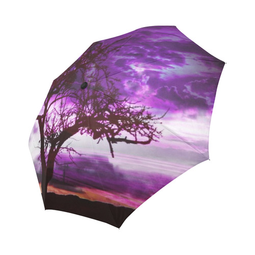 sunset - dramatic light Auto-Foldable Umbrella (Model U04)