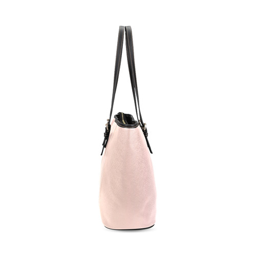 Kissed by Rose Gold Leather Tote Bag/Large (Model 1640)